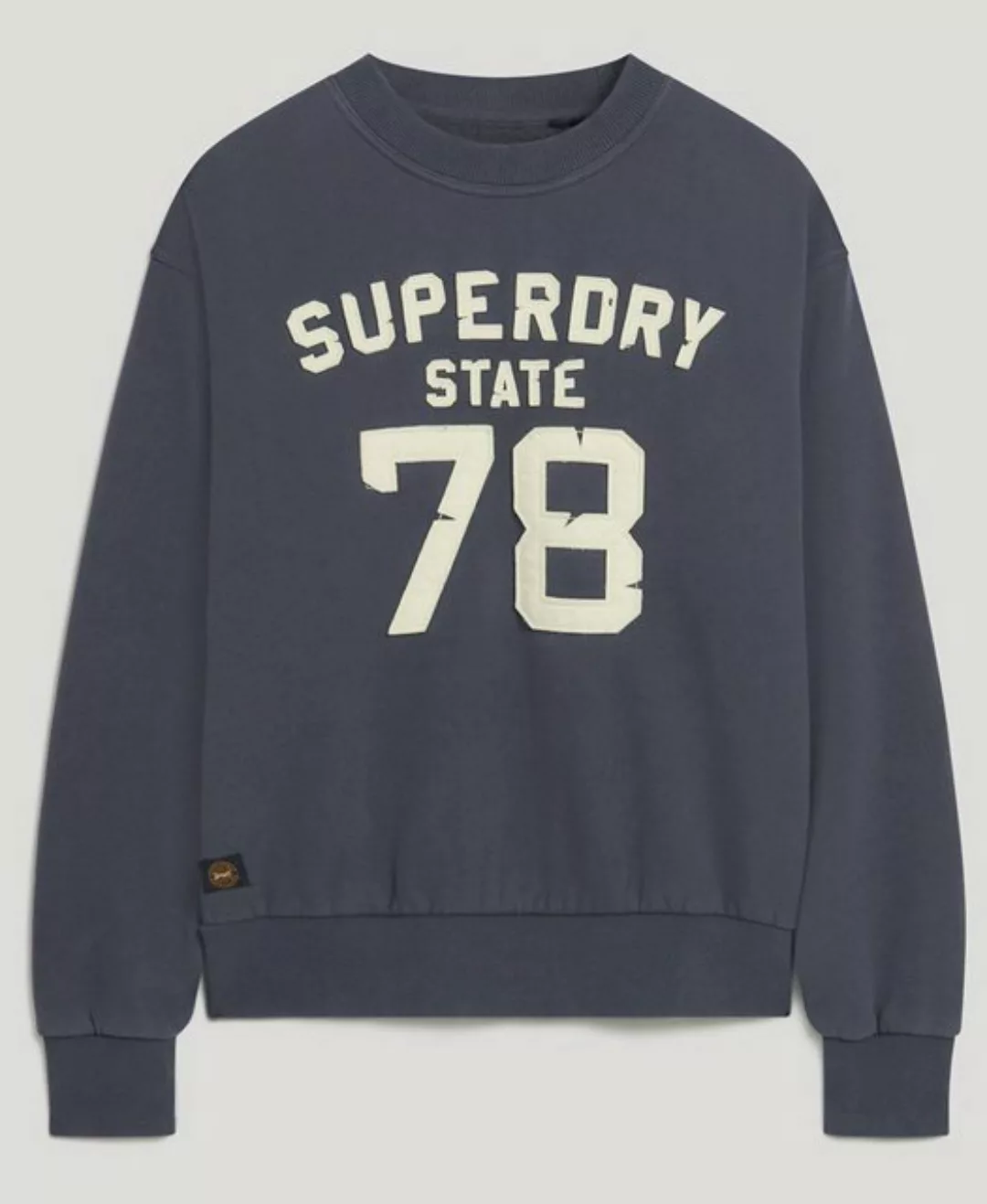 Superdry Sweater APPLIQUE ATHLETIC LOOSE SWEAT Montauk Navy günstig online kaufen