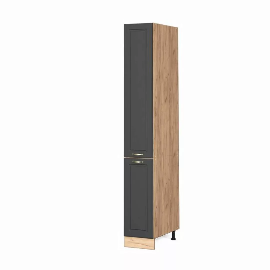 Vicco Hochschrank Fame-Line, Anthrazit-Gold/Goldkraft Eiche, 30 cm günstig online kaufen