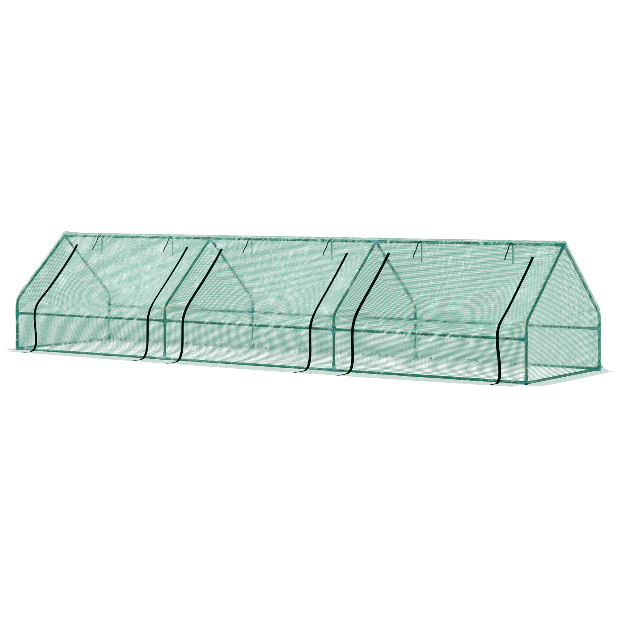 Outsunny Gewächshaus für Gemüsegarten, wasserdicht und UV-beständig mit 3 a günstig online kaufen