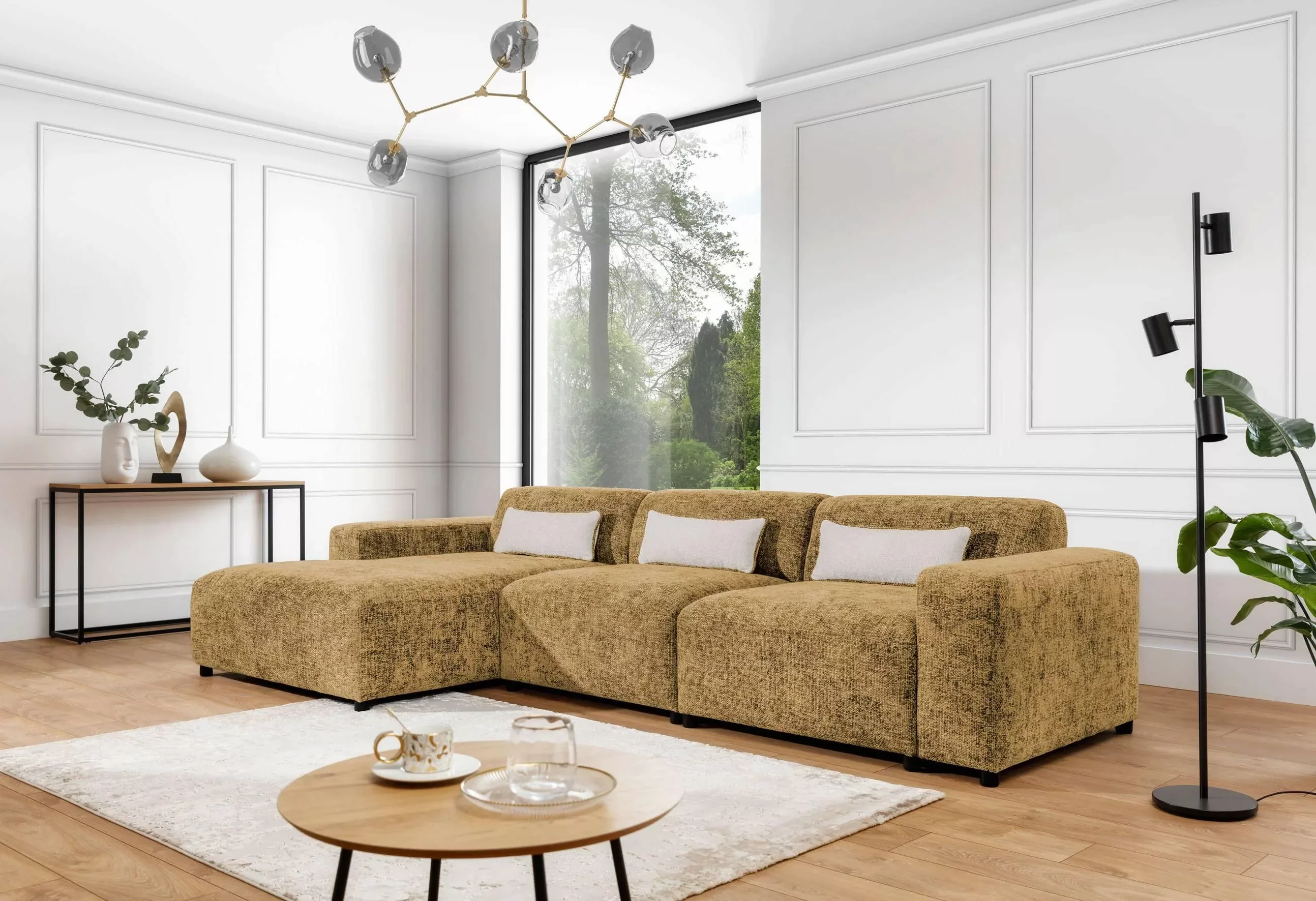 NADUVI Collection | Ecksofa Rizza Big Chenille links günstig online kaufen