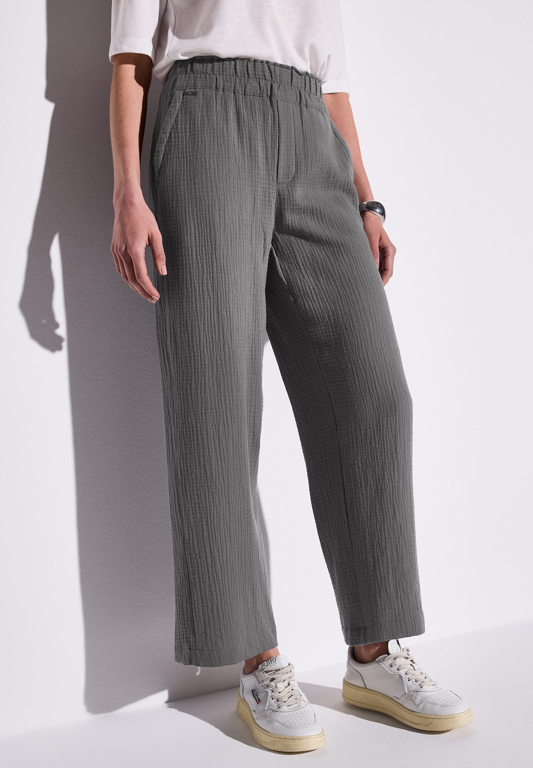 STREET ONE Bermudas "Style Yulius", Sommerhose mit Turn-Up günstig online kaufen