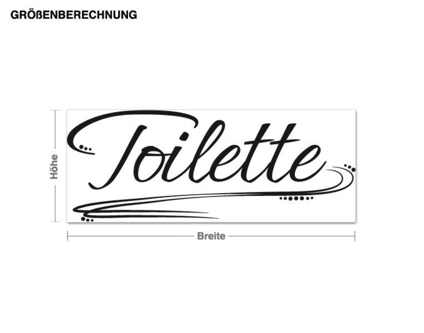 Wandtattoo Badezimmer Toilette günstig online kaufen