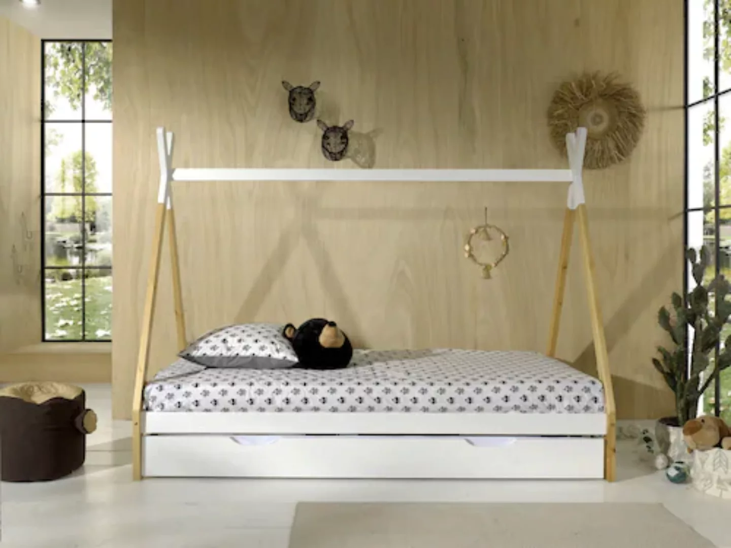 Vipack Kinderbett "Tipi", mit Rolllattenrost, wahlweise mit Schublade günstig online kaufen