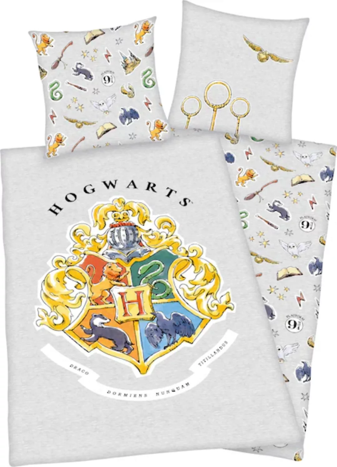 Bettwäsche-Set Harry Potter ¦ mehrfarbig ¦ Maße (cm): B: 135 H: 1 Bettwaren günstig online kaufen