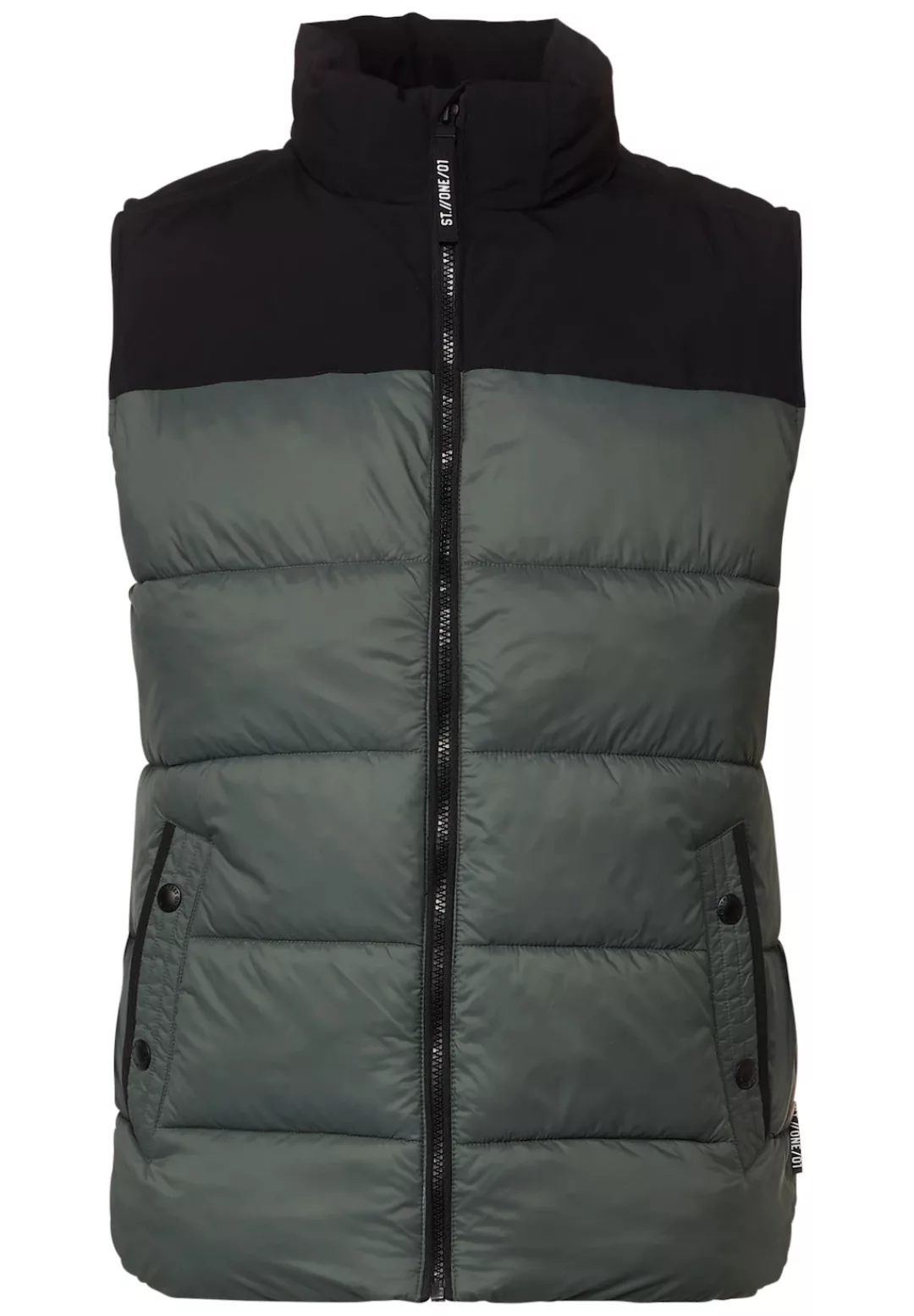 STREET ONE MEN Steppweste, aus softem Materialmix günstig online kaufen
