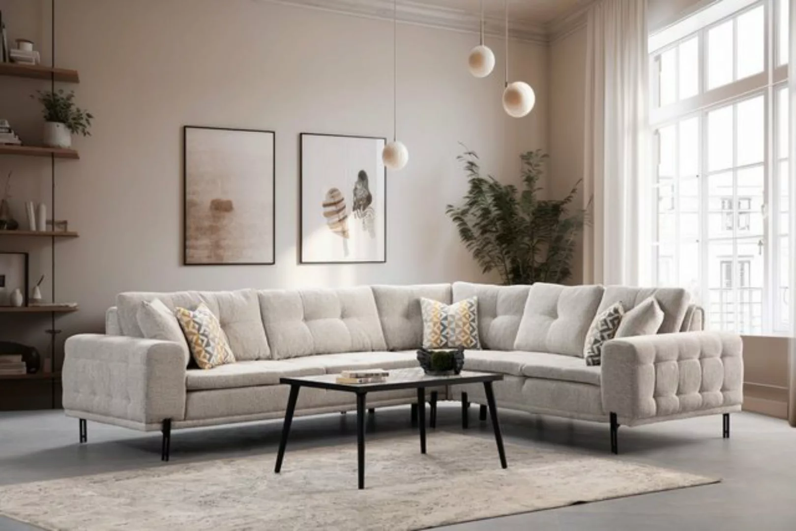 Villa Möbel Ecksofa Wall Street, Set, mit Relax-/Bettfunktion durch umklapp günstig online kaufen