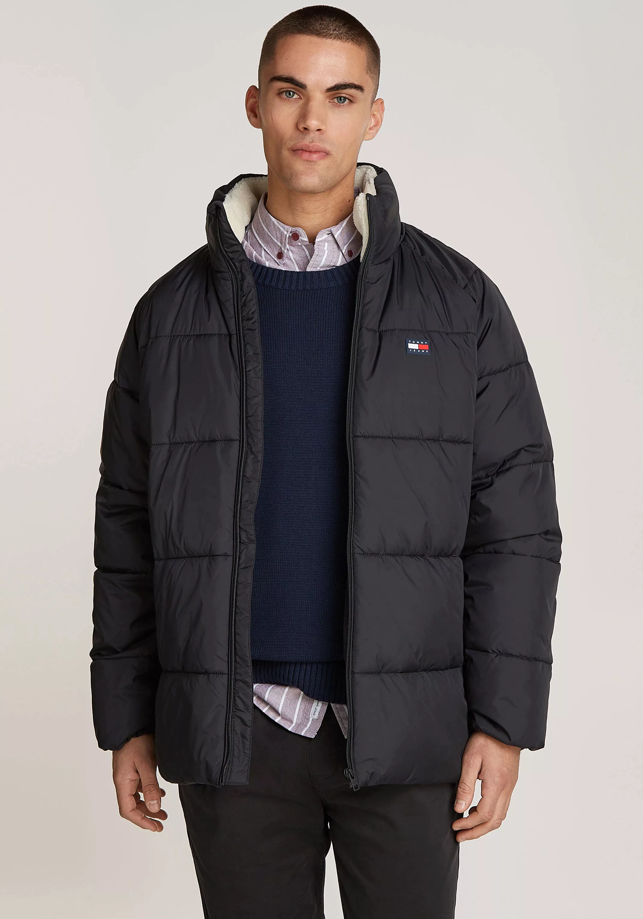 Tommy Jeans Steppjacke "TJM POLY PUFFER EXT", ohne Kapuze günstig online kaufen