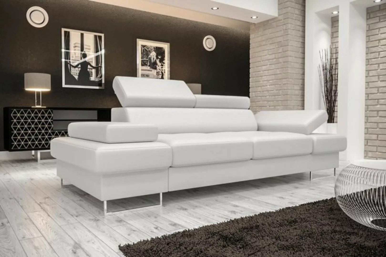 JVmoebel Sofa Design Sofa 3 Sitzer Multifunktion Couch Polster Schlafsofas günstig online kaufen