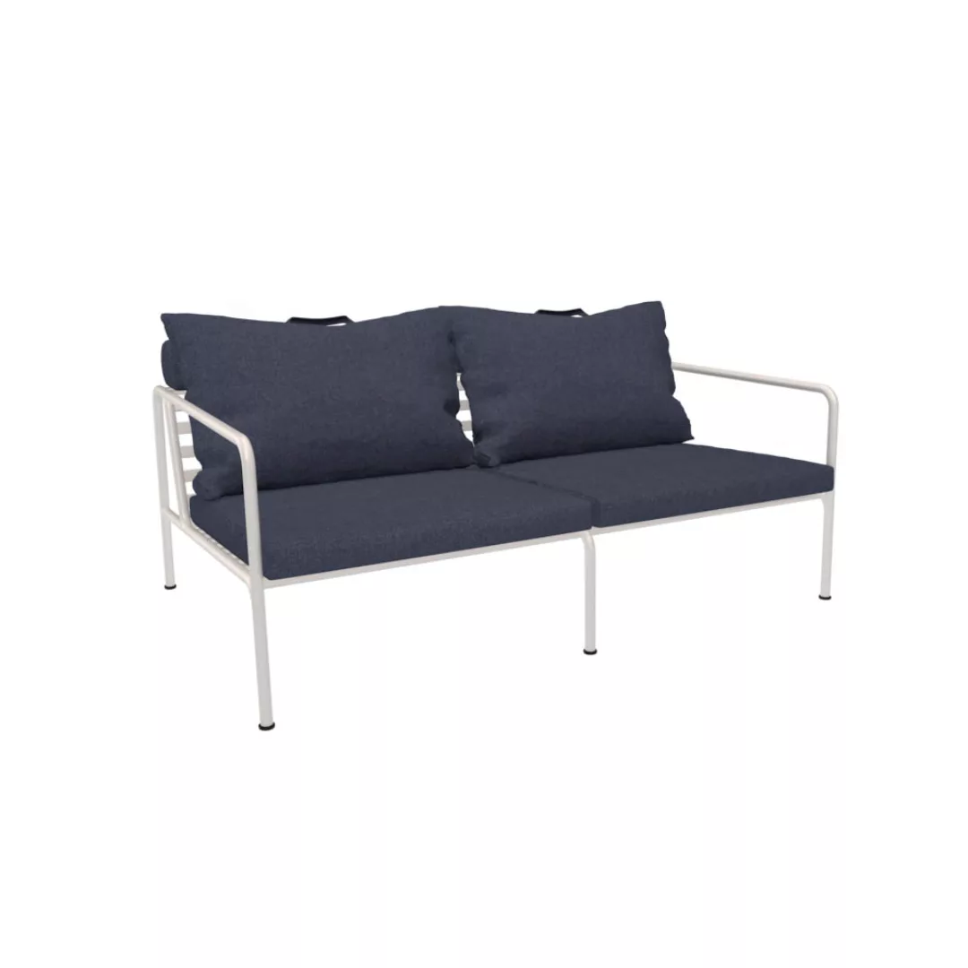 Outdoor 2-Sitzer Sofa AVON weiß Indigo günstig online kaufen