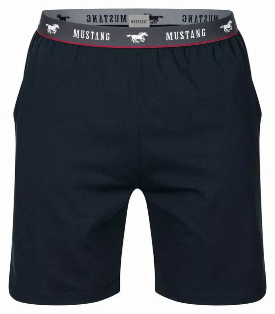 MUSTANG Shorts Bermuda Kurze Hose Sommerhose Freitzeithose roter Kontrastst günstig online kaufen