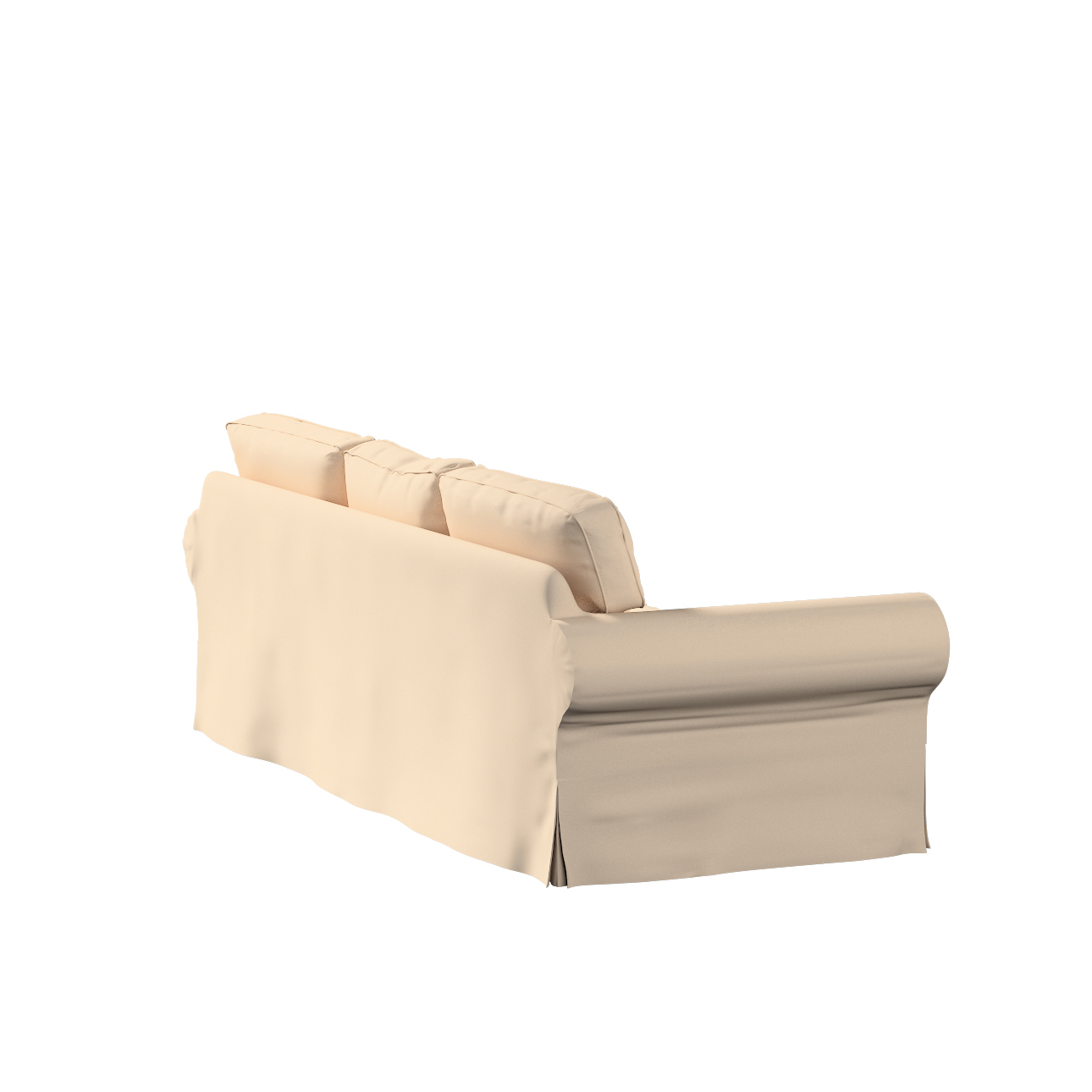 Bezug für Ektorp 3-Sitzer Schlafsofa, ALTES Modell, creme-beige, Sofahusse günstig online kaufen