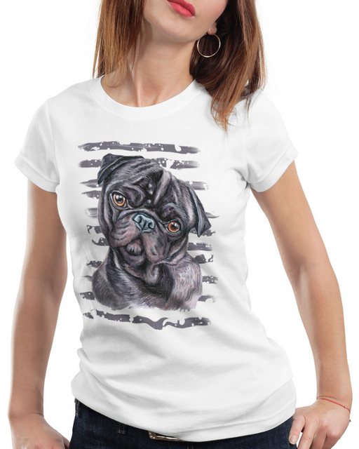 style3 T-Shirt Mops hundeliebhaber züchter sommer hunde möpse günstig online kaufen