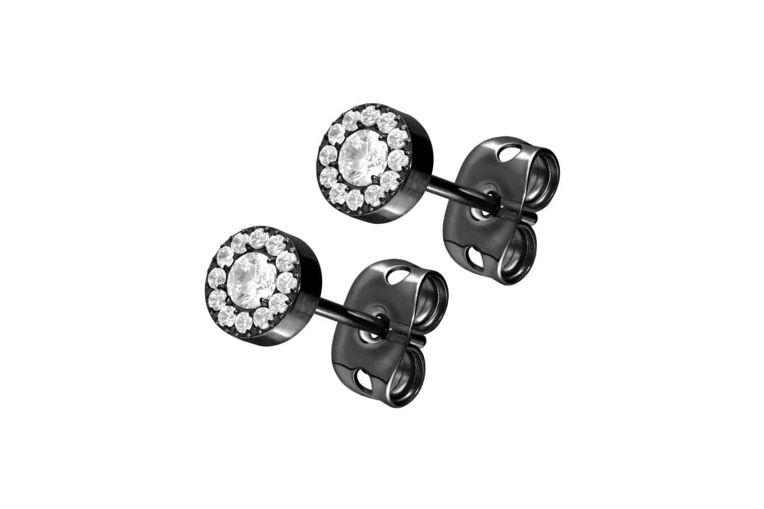 FILANGO Piercing-Set Titan Ohrstecker KRISTALLDISC (Ohrstecker günstig online kaufen