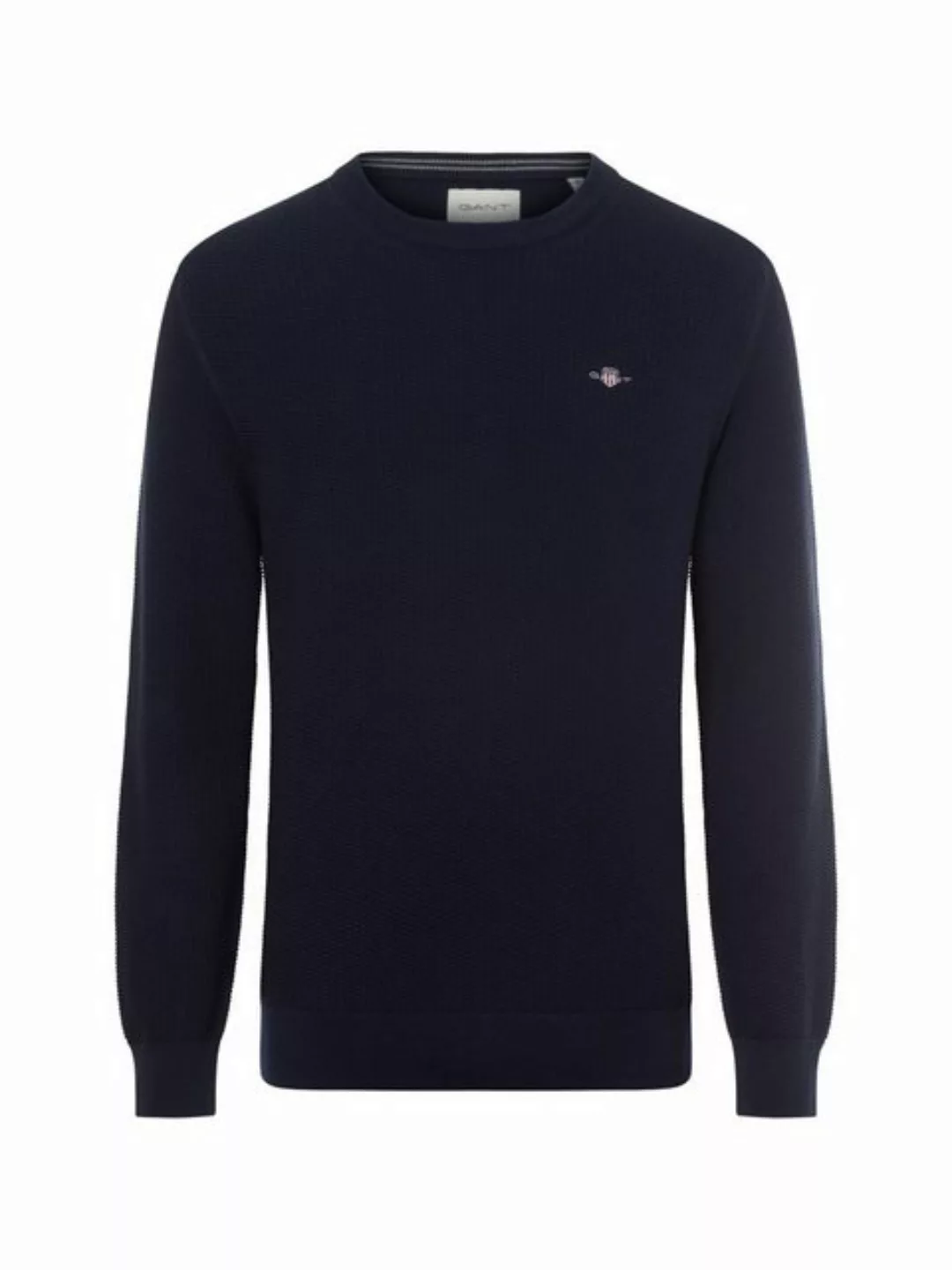 Gant Strickpullover COTTON MICRO TEXTURED C-NECK günstig online kaufen