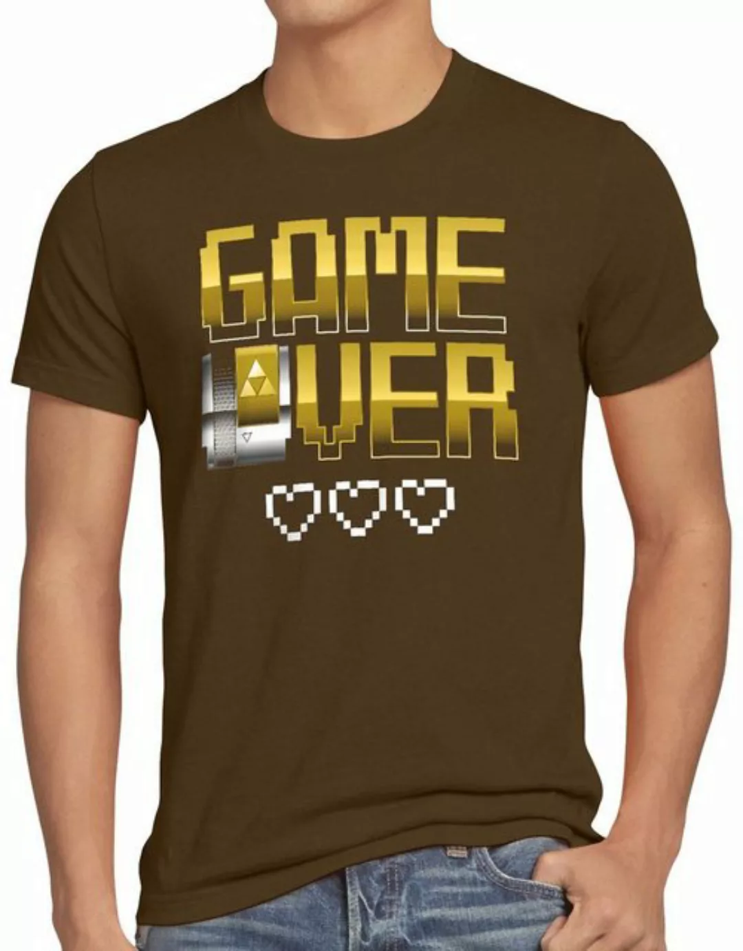 style3 T-Shirt Game Over nes cartridge link gold zelda link nintendo switch günstig online kaufen