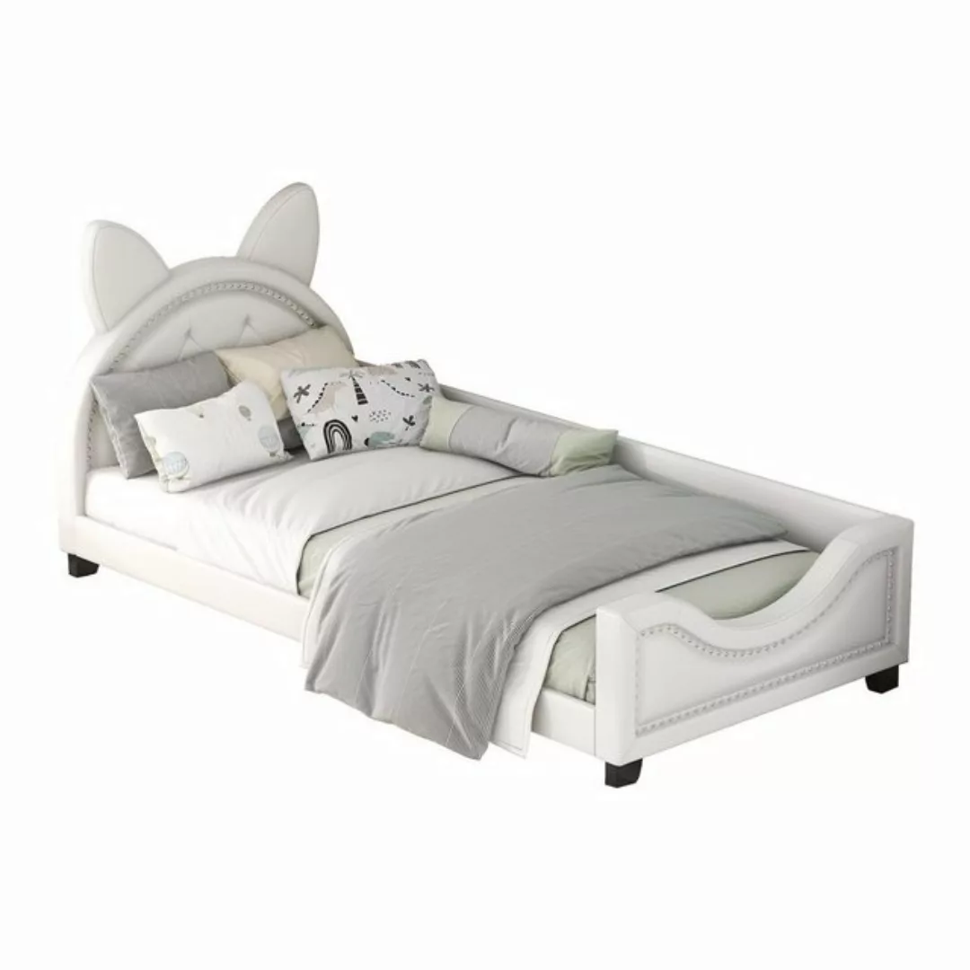 Gotagee Kinderbett Modern Einzelbett 90x200cm Bettgestell mit Rückenlehne J günstig online kaufen