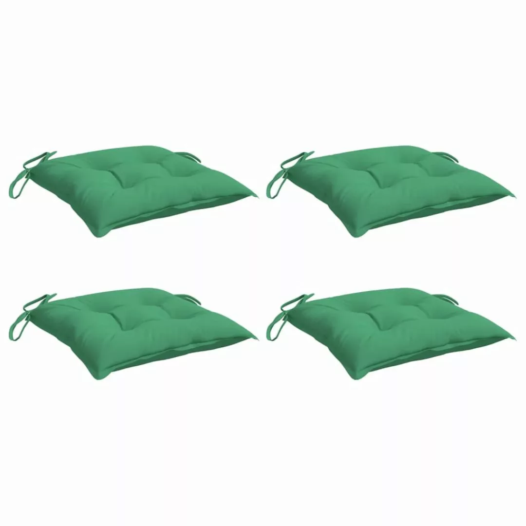 vidaXL Sitzauflage Palettenkissen 4 Stk. Grün günstig online kaufen
