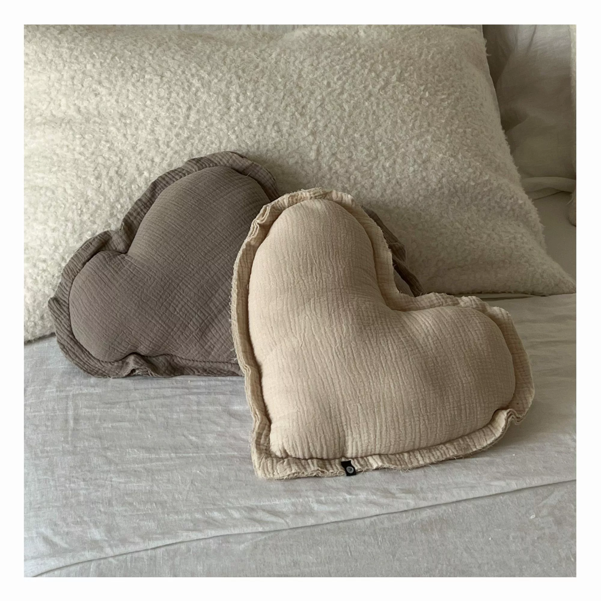von Herzen Babykissen Musselinkissen Herz aus günstig online kaufen