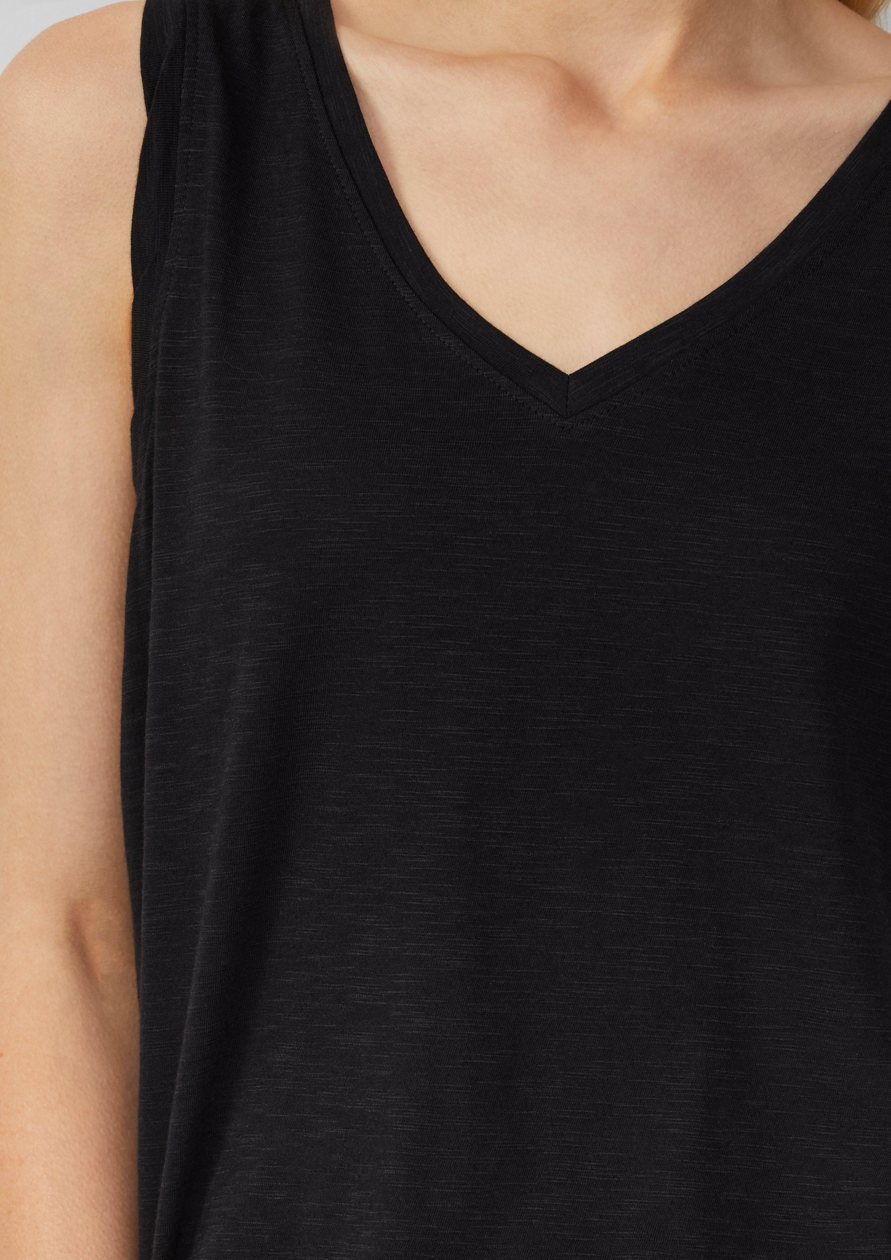 s.Oliver Shirttop Top mit Flammgarnstruktur und günstig online kaufen