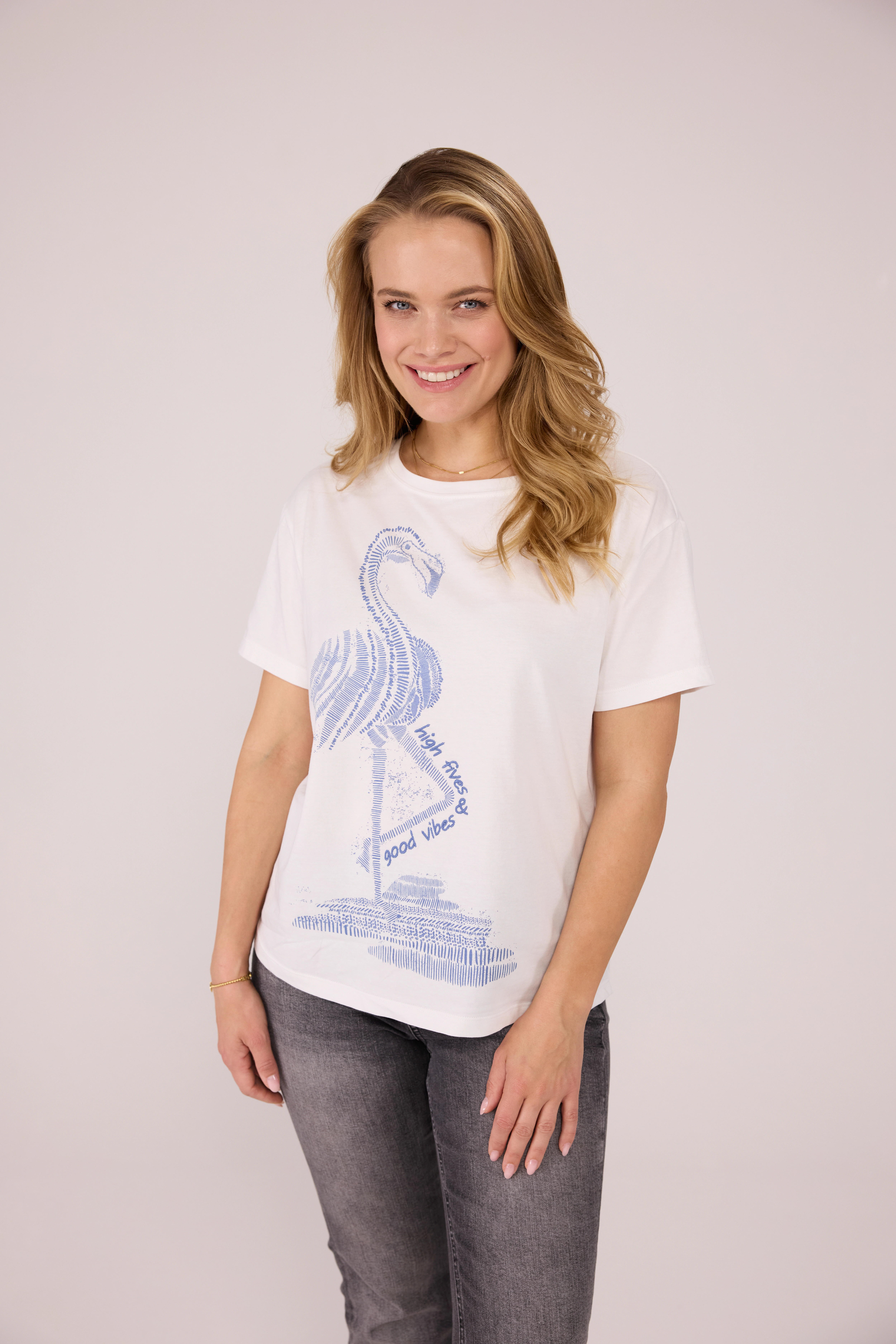 Lieblingsstück T-Shirt "DianeleL", mit großem Flamingo Frontprint günstig online kaufen