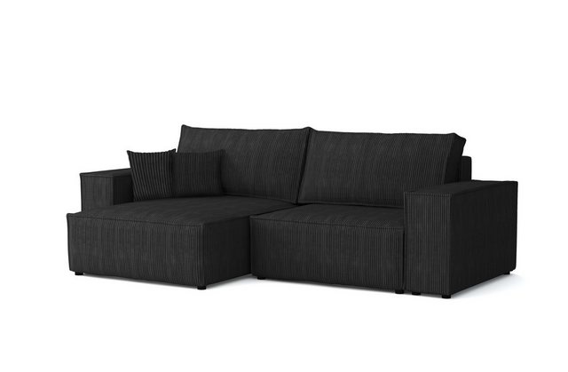 Deine Möbel 24 Wohnlandschaft MATT 255 cm breit Ecksofa Sofa Wohnzimmer L-C günstig online kaufen