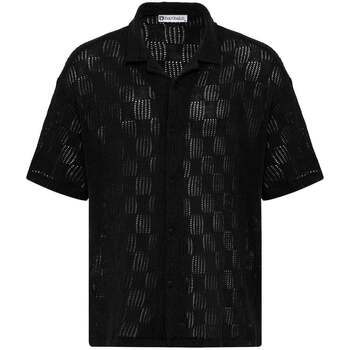 Dandalo  Hemdbluse Erik Oversize Lapel Collar Short Sleeve Shirt günstig online kaufen