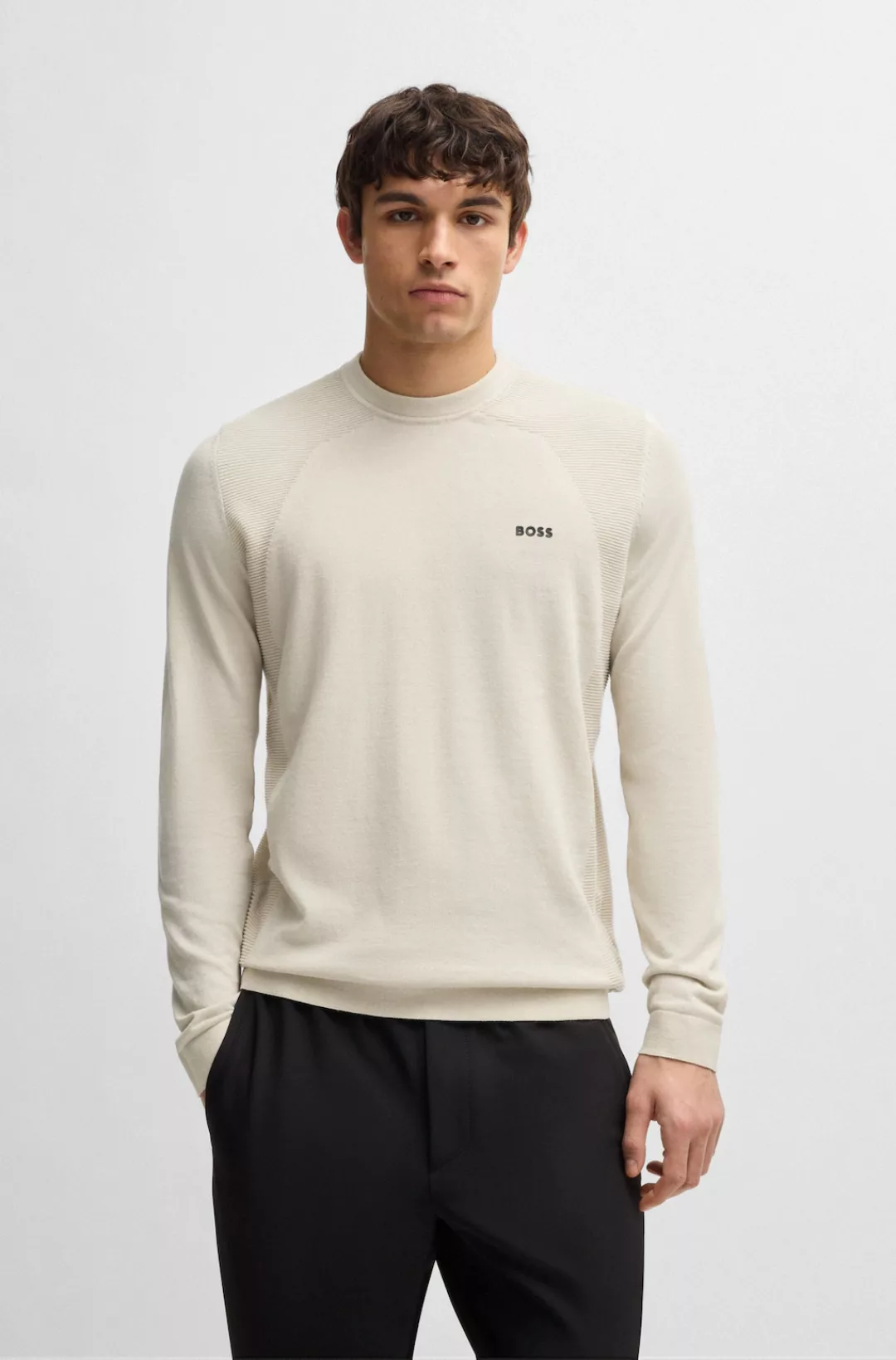 BOSS GREEN Strickpullover "Momentum Lite C", mit Marken-Logo günstig online kaufen