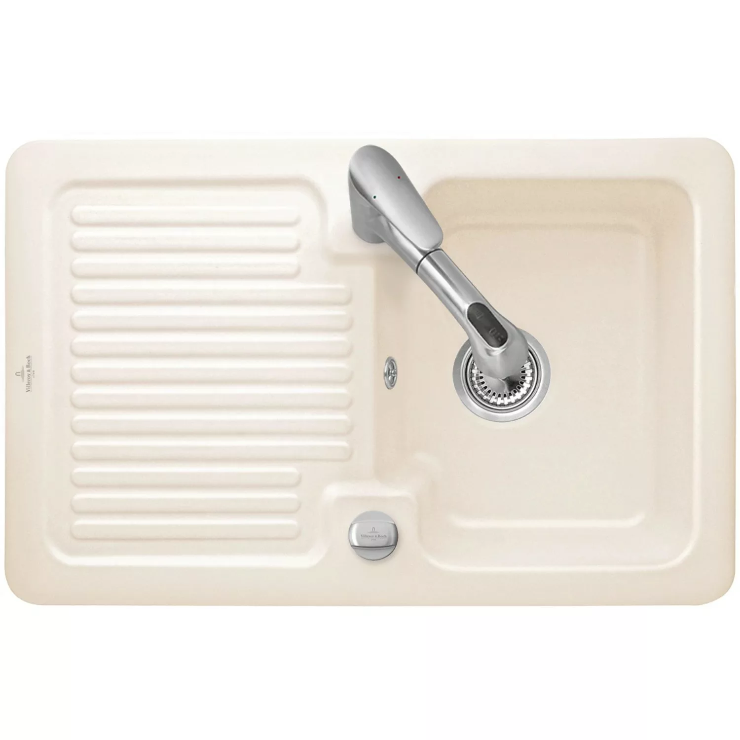 Villeroy & Boch Einbauspüle Condor 45 Ablaufg. Keramik Crema CeramicPlus günstig online kaufen