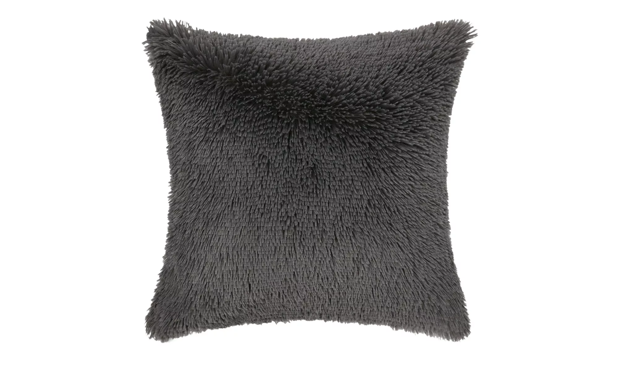 HOME STORY Kissen  Fluffi - grau - 100% Polyesterfüllung, 400gr. - 45 cm - günstig online kaufen