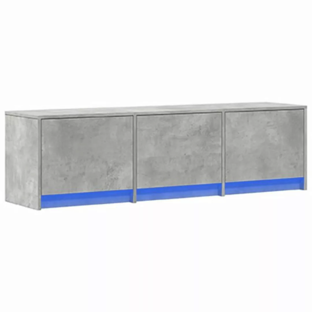 vidaXL TV-Schrank TV-Schrank LED Betongrau 140x34x40 cm Holzwerkstoff (1-St günstig online kaufen