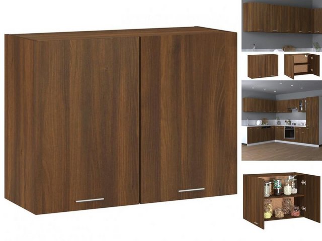 Vidaxl Hängeschrank Braun Eichen-optik 80x31x60 Cm Holzwerkstoff günstig online kaufen