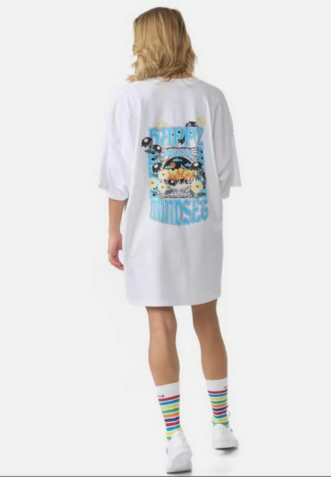 Worldclassca T-Shirt Worldclassca Oversized Print T-Shirt lang Sommer Tee O günstig online kaufen