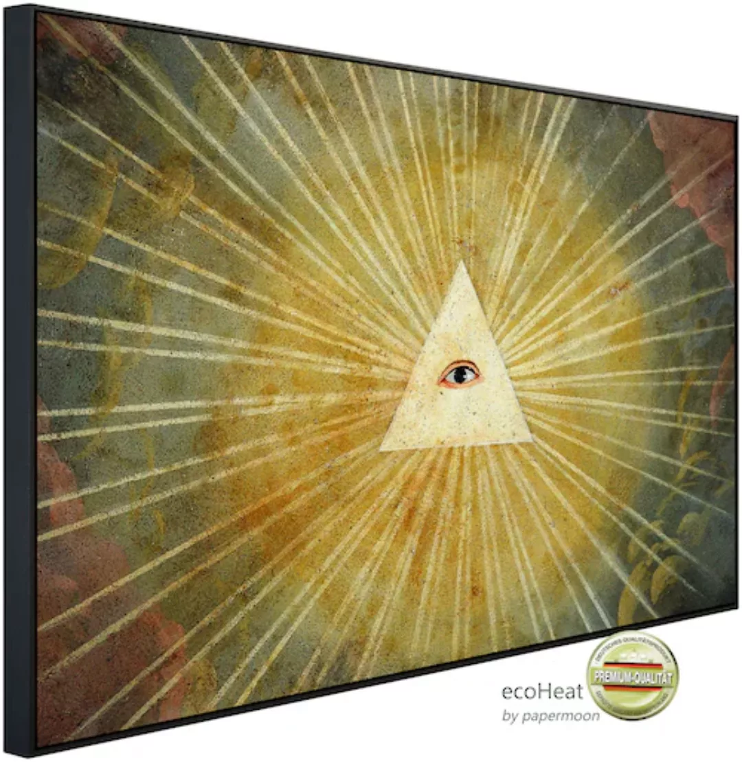 Papermoon Infrarotheizung »Abstrakt Dreieick mit Auge« günstig online kaufen