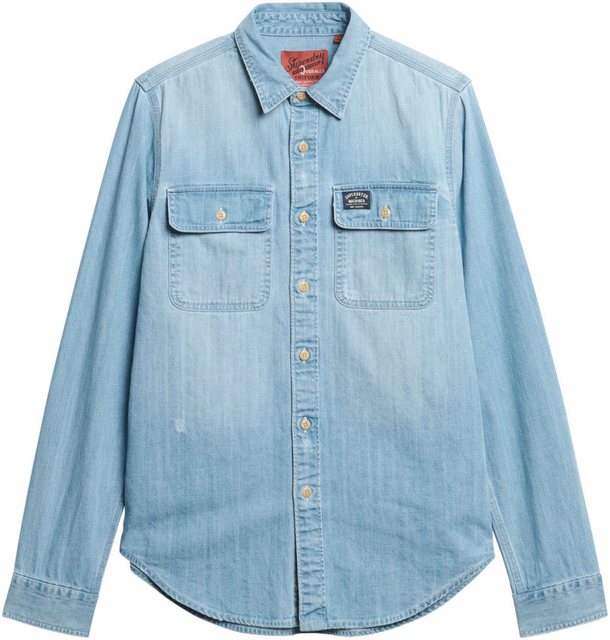 Superdry Langarmhemd EMBROIDERED WORKWEAR SHIRT günstig online kaufen