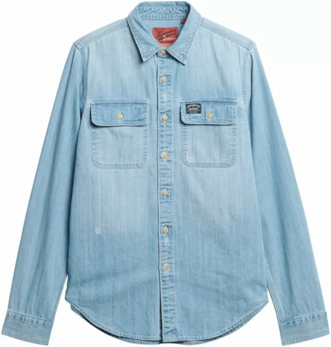 Superdry Langarmhemd EMBROIDERED WORKWEAR SHIRT günstig online kaufen