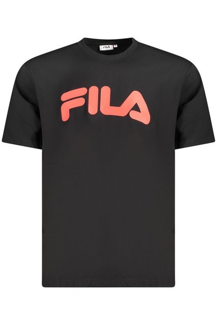 Fila T-Shirt Herren T-Shirt Schwarz: Lockere Passform mit Rotem günstig online kaufen