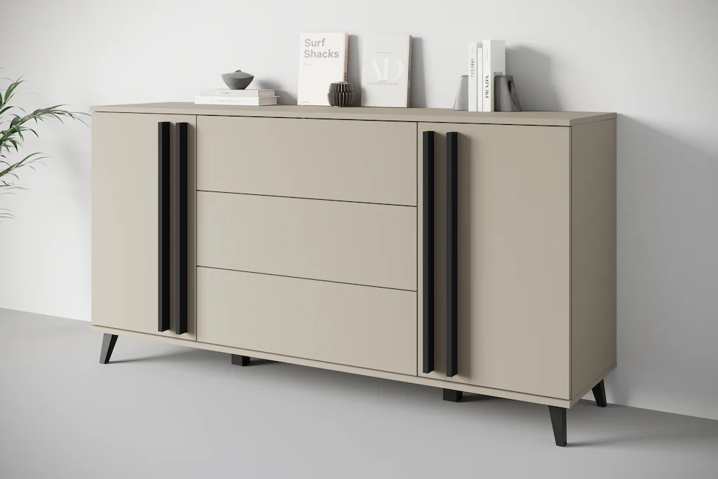 INOSIGN Sideboard "Helsinki, Kommode mit 2 Türen und 3 Schubladen, Breite 1 günstig online kaufen