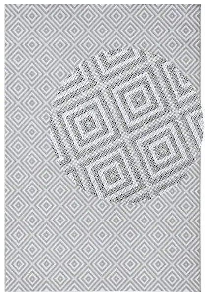 NORTHRUGS Teppich »Karo«, rechteckig, 8 mm Höhe, In- & Outdoor, Läufer, Wet günstig online kaufen