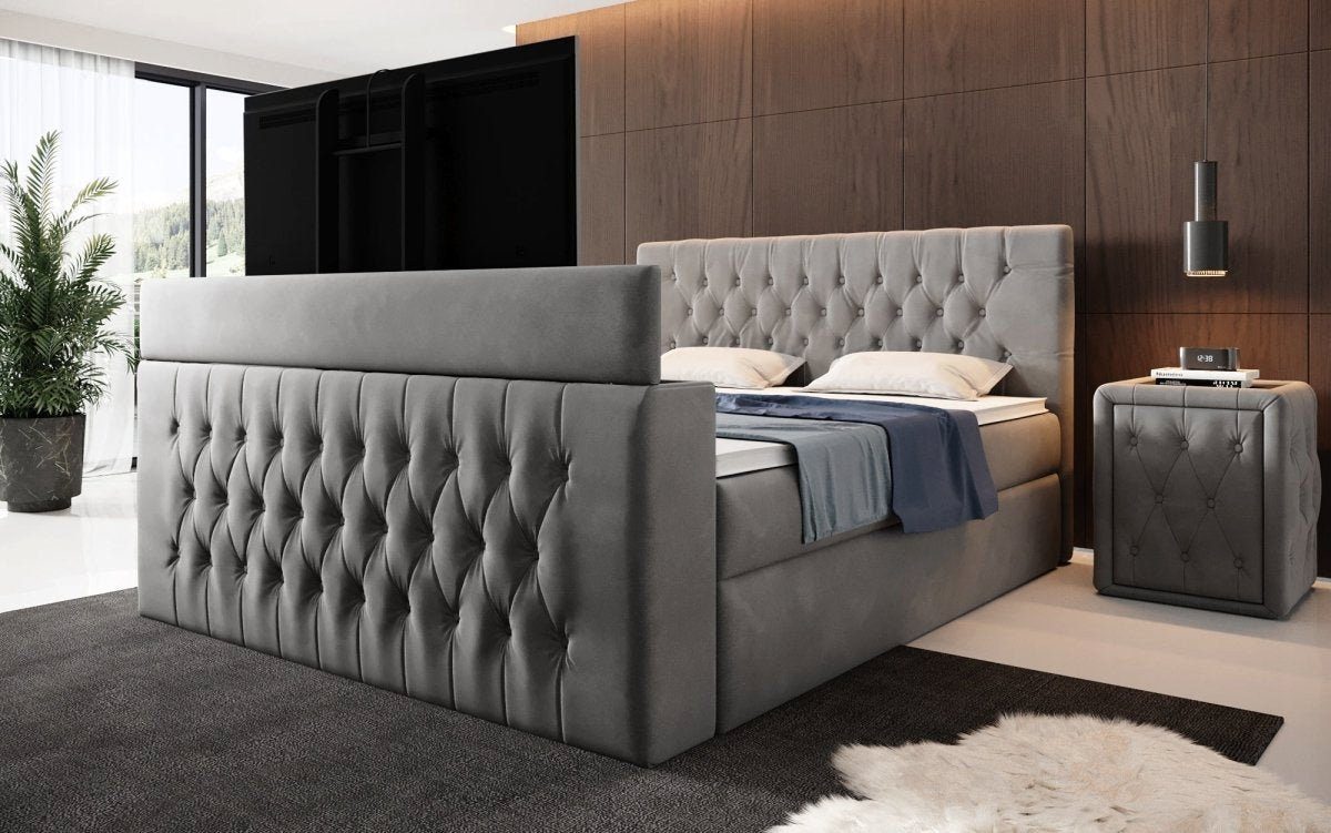 Luxusbetten24 Boxspringbett Velano, mit TV Lift günstig online kaufen