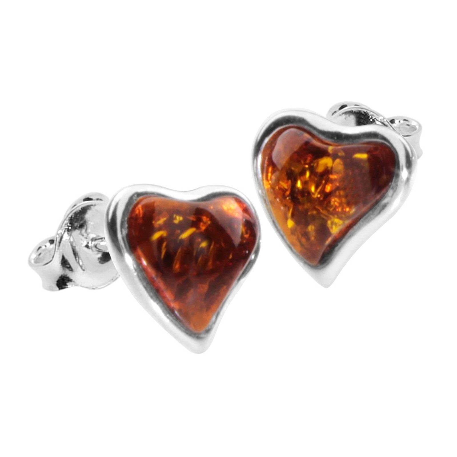 OSTSEE-SCHMUCK Paar Ohrstecker Ostsee-Schmuck Ohrstecker Herz günstig online kaufen