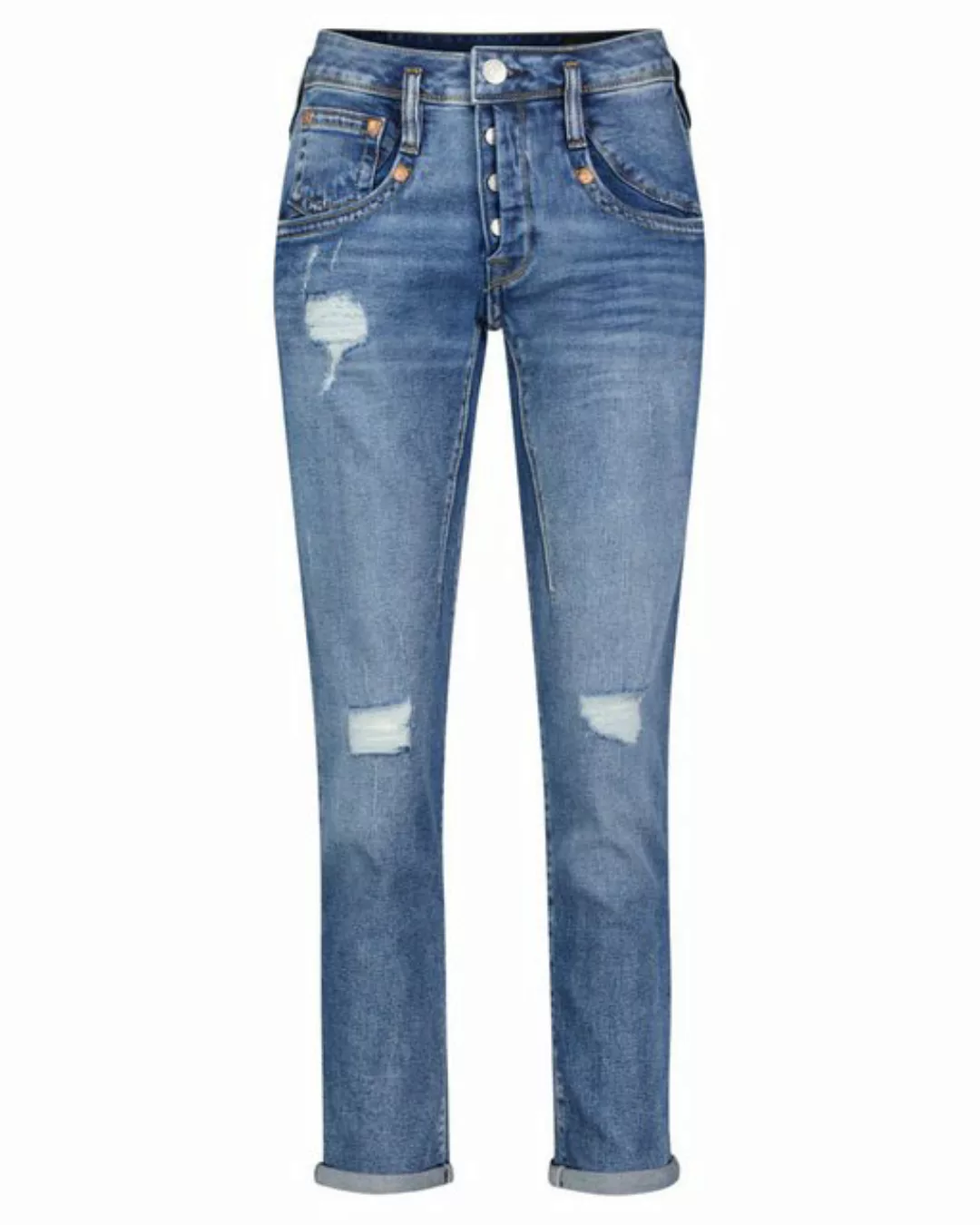 Herrlicher 7/8-Jeans "Shyra Cropped Denim Comfort", mit halb verdeckter Kno günstig online kaufen