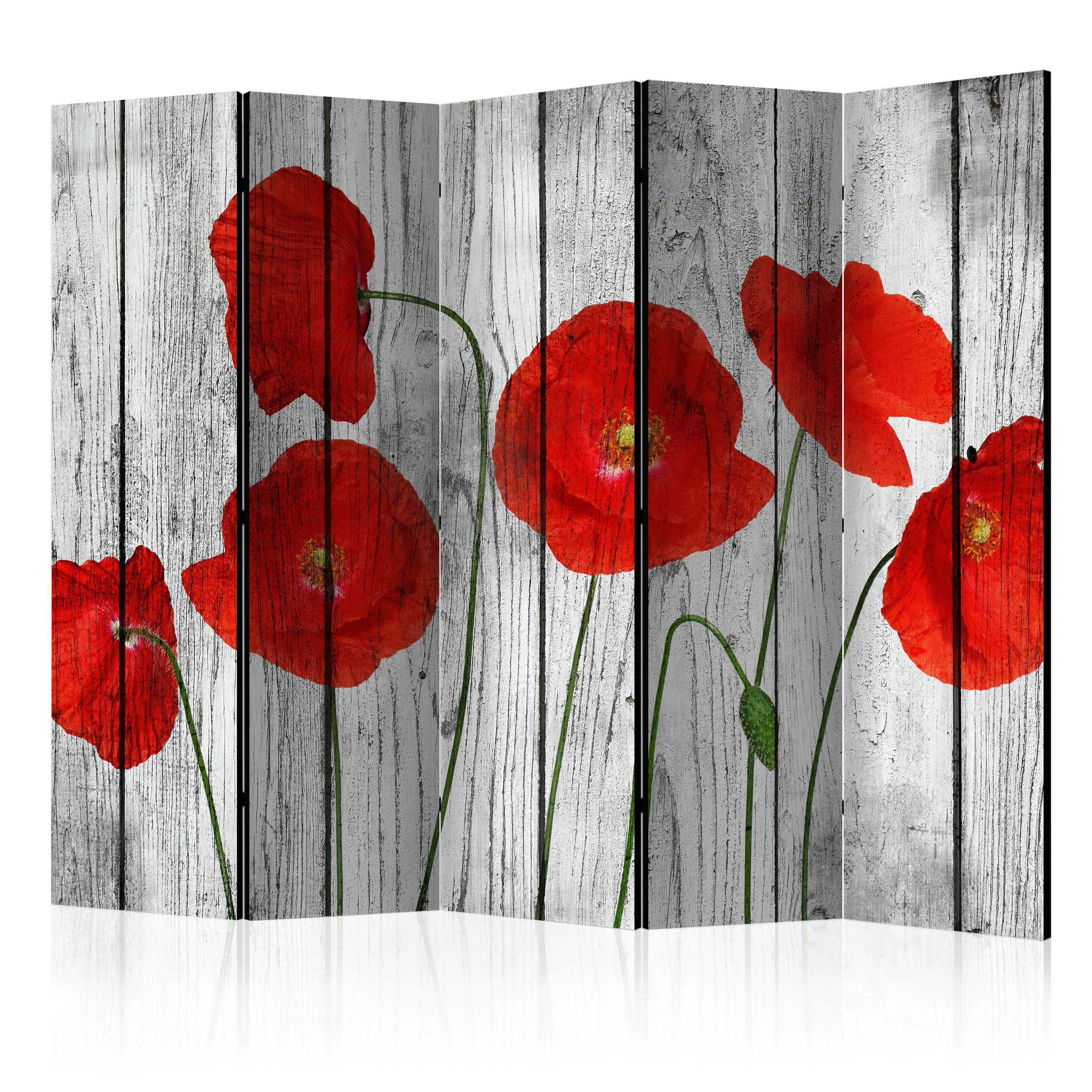 5-teiliges Paravent - Tale Of Red Poppies Ii [room Dividers] günstig online kaufen