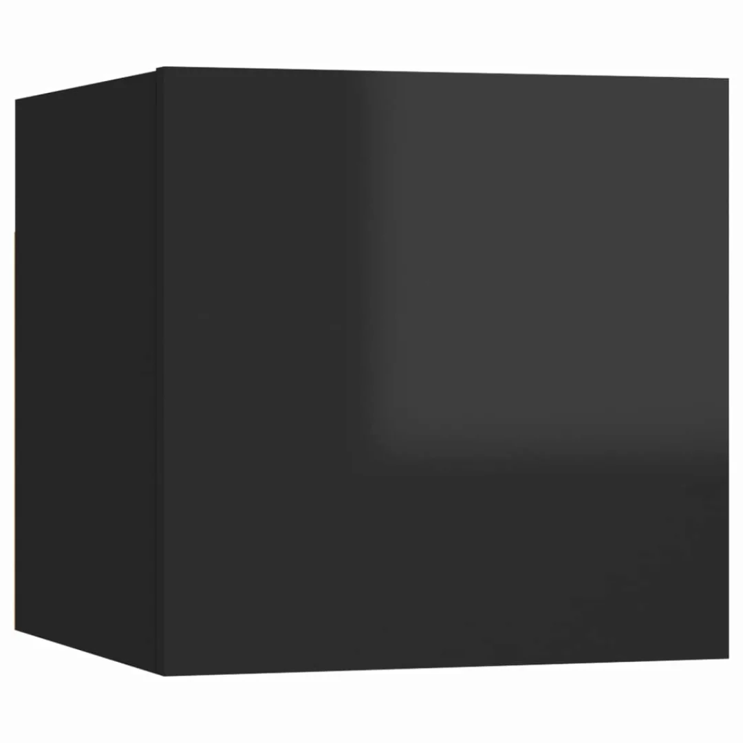 Tv-wandschrank Hochglanz-schwarz 30,5x30x30 Cm günstig online kaufen