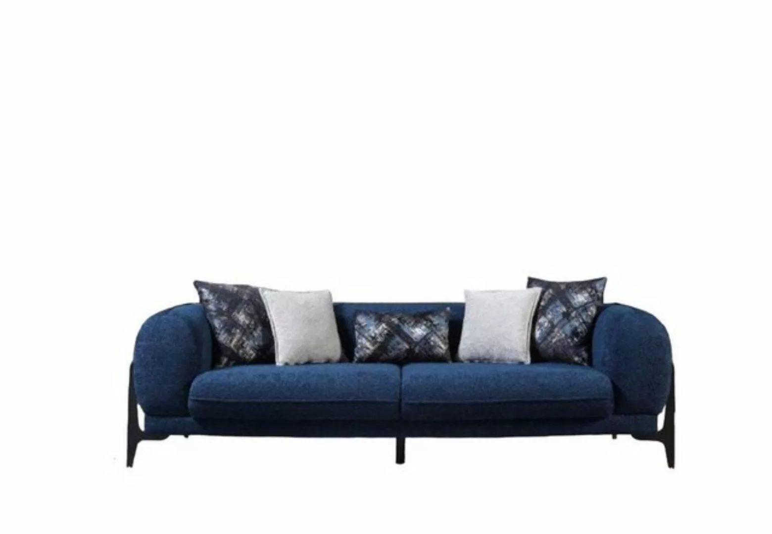 JVmoebel 3-Sitzer Blauer Dreisitzer Couch Moderne Sofas Wohnzimmermöbel Ede günstig online kaufen