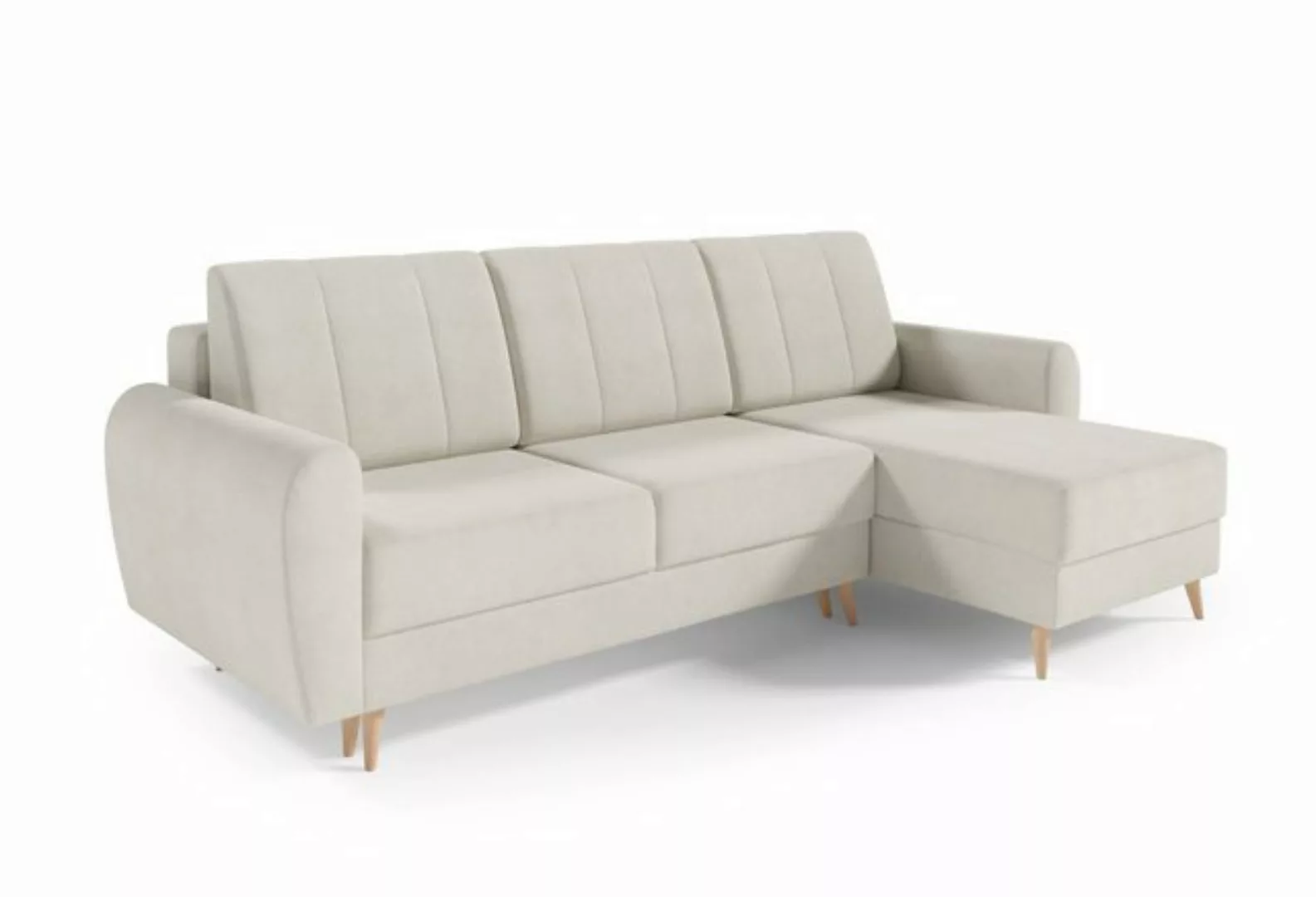 MOEBLO Ecksofa DEILA I, Couch für Wohnzimmer, Schlafsofa Sofagarnitur Sofa günstig online kaufen