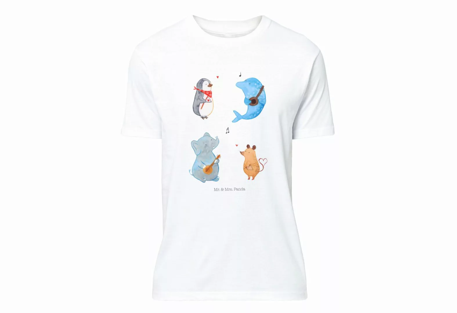 Mr. & Mrs. Panda T-Shirt Big Band - Weiß - Geschenk, Triangel, Geburstag, T günstig online kaufen