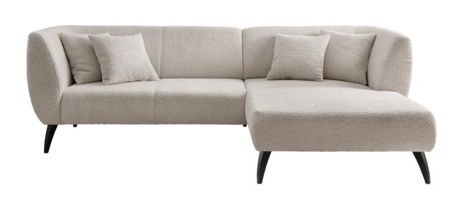 Teddy Sofa Creme Beige Eckcouch 264 cm breit COLORI günstig online kaufen