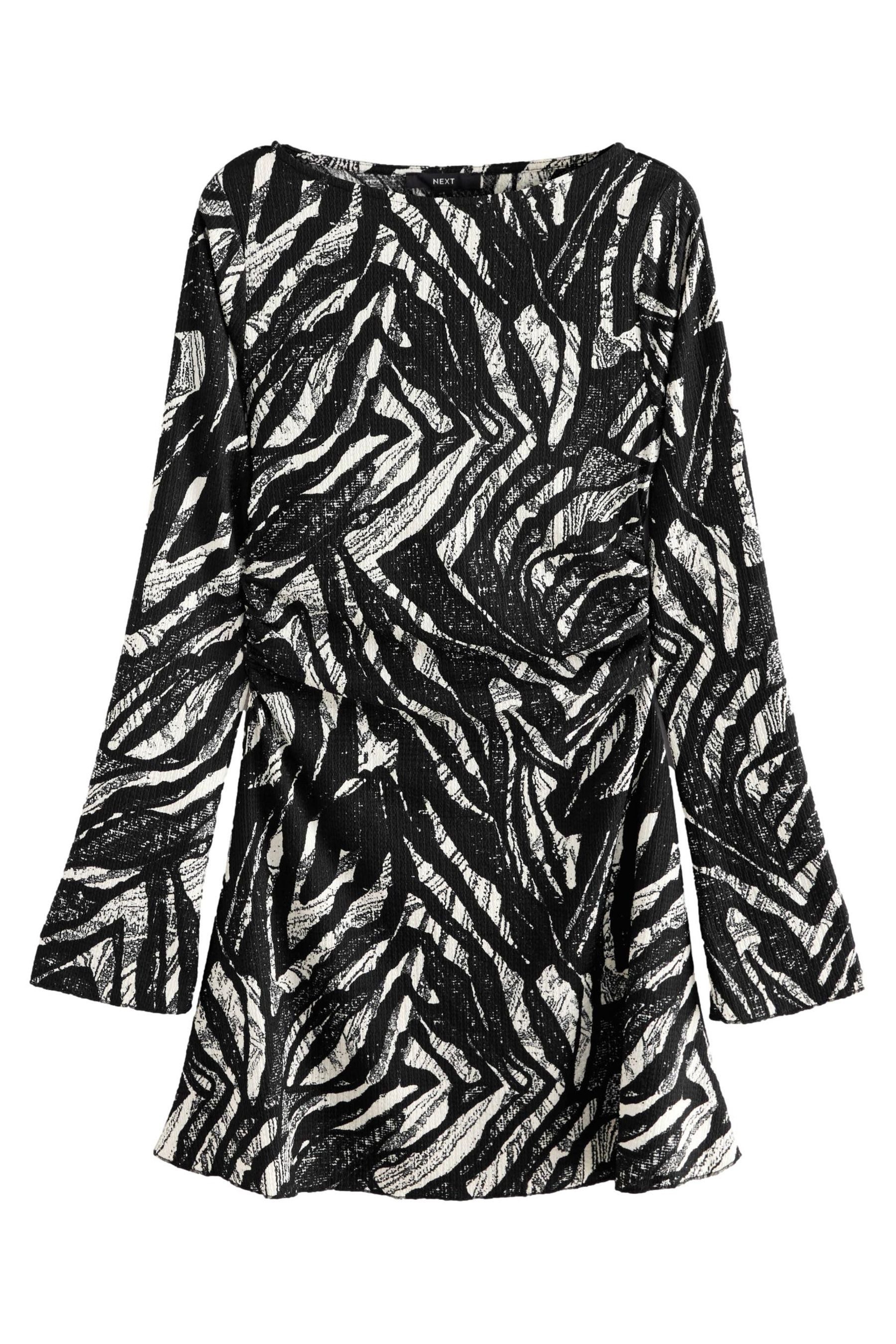 Next Minikleid Gerafftes Minikleid mit langen günstig online kaufen