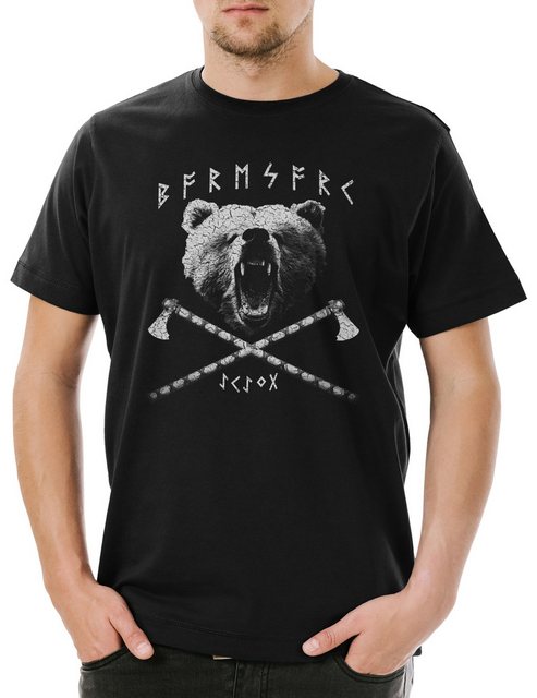 Urban Backwoods Print-Shirt Baresark V Herren T-Shirt Berserker Viking Viki günstig online kaufen