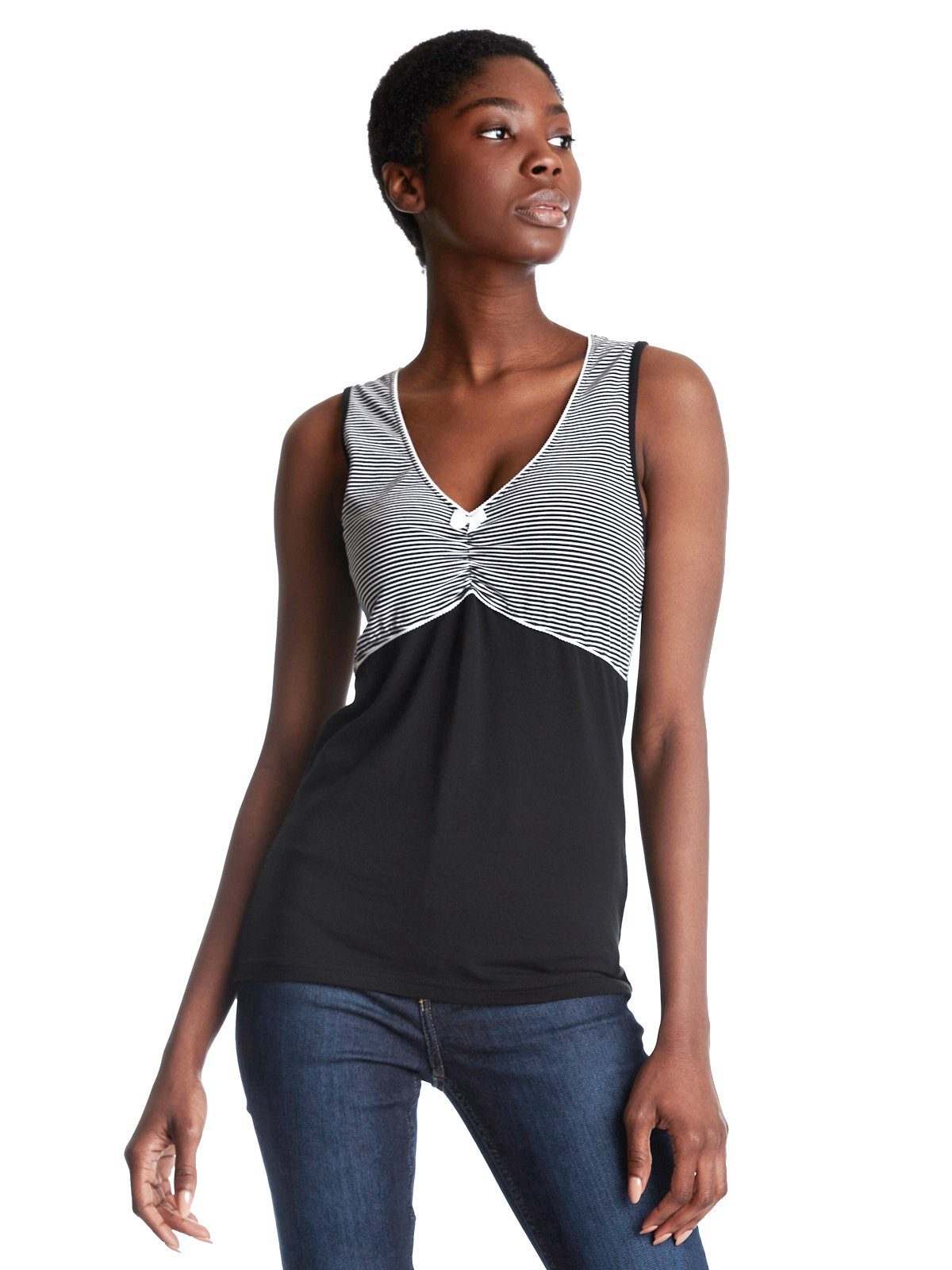 Pussy Deluxe Tanktop Mini Stripes günstig online kaufen